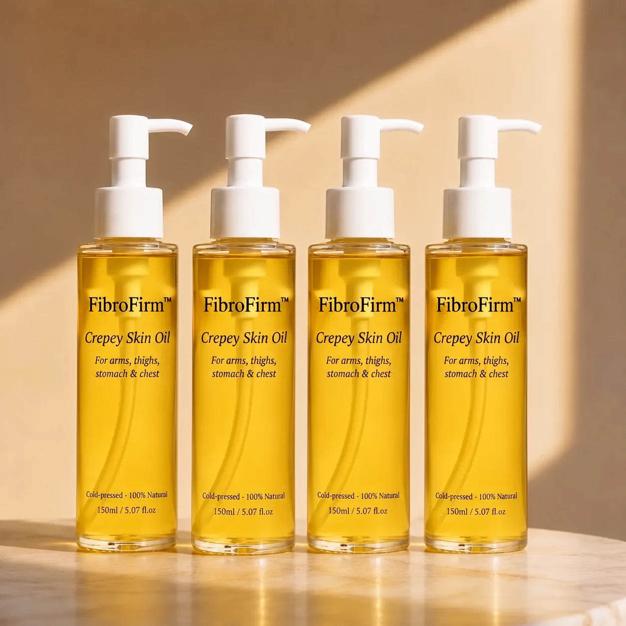 FibroFirm Crepey Skin Oil - 3+1 free, 4 bottles